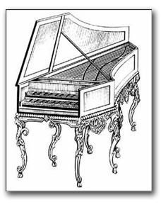 клавесин старинный